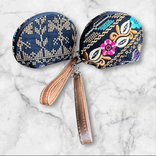 Authentic Palestinian Embroidered (tatreez) Coin Pouches