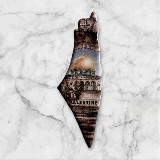 Palestinian Map Magnets - Traditional & Cultural Motifs