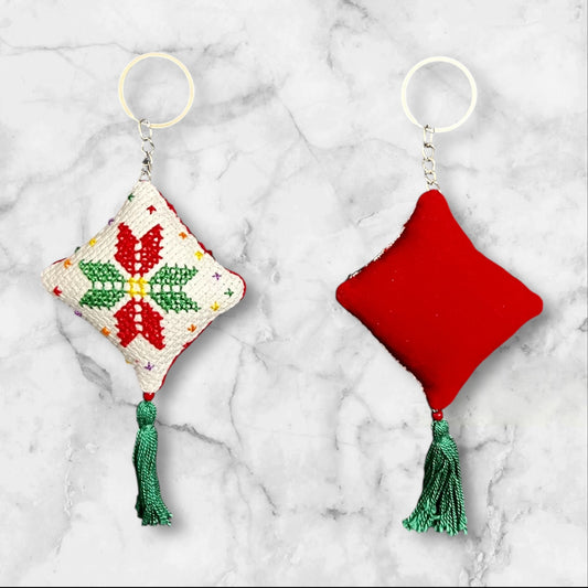 Handmade Embroidered (tatreez) Keychain Decorations