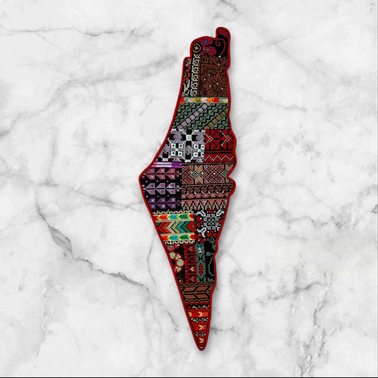 Embroidered Palestine Map Wall Decorations
