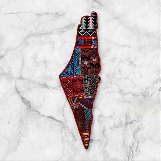 Embroidered Palestine Map Wall Decorations