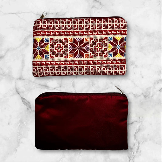 Handmade Palestinian Embroidered (tatreez) Clutch Bags