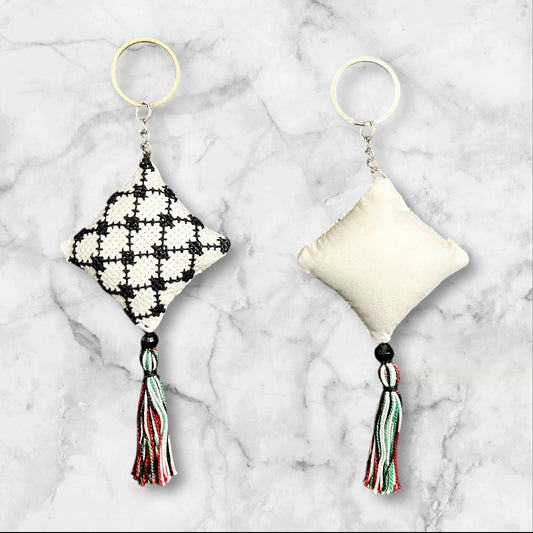 Handmade Embroidered (tatreez) Keychain Decorations