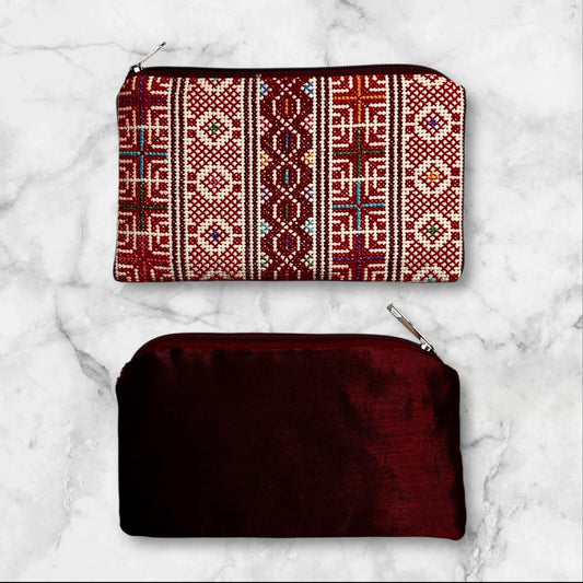 Handmade Palestinian Embroidered (tatreez) Clutch Bags