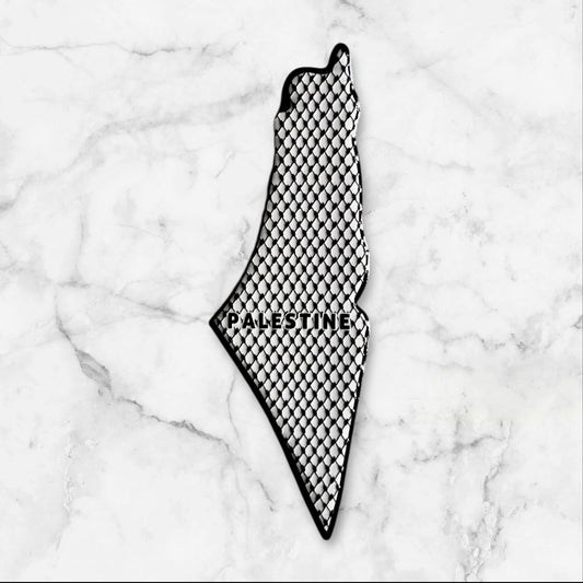 Palestinian Map Magnets - Traditional & Cultural Motifs