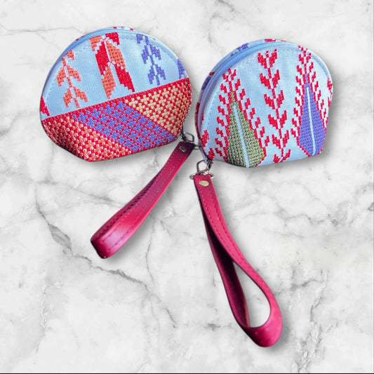 Authentic Palestinian Embroidered (tatreez) Coin Pouches