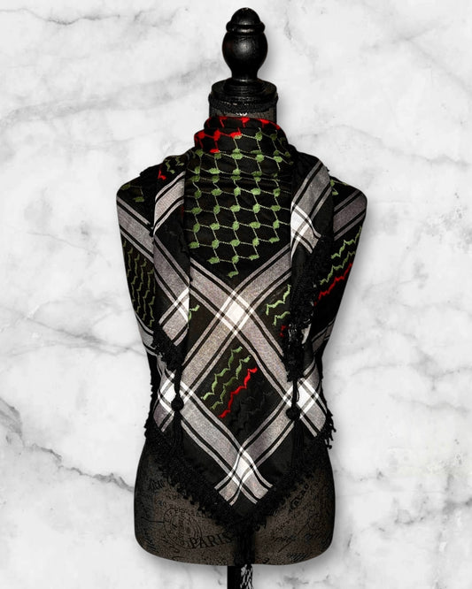 Classic Authentic keffiyehs and unique colored keffiyehs