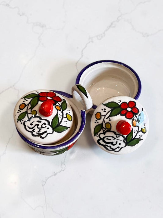 Handmade Ceramic Olive Oil & Za’atar Sets