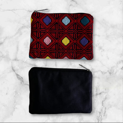 Handmade Palestinian Embroidered (tatreez) Clutch Bags
