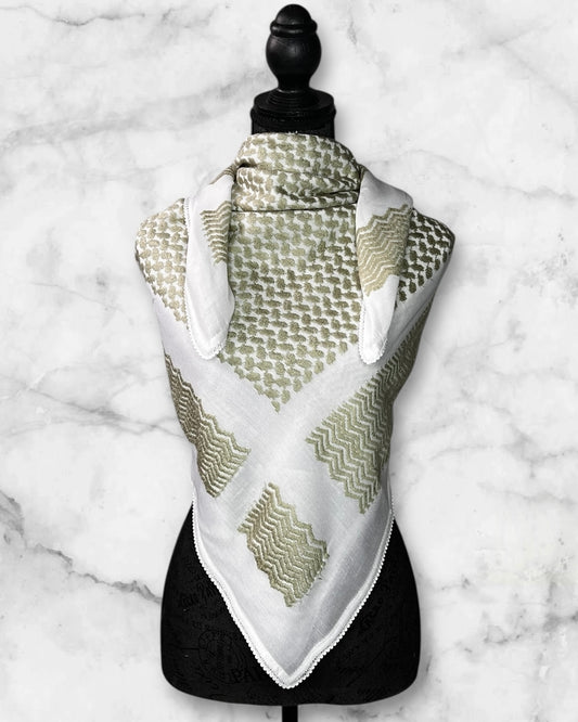 Classic Authentic keffiyehs and unique colored keffiyehs