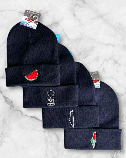 Palestine Embroidered Beanies
