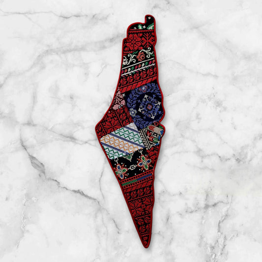 Embroidered Palestine Map Wall Decorations