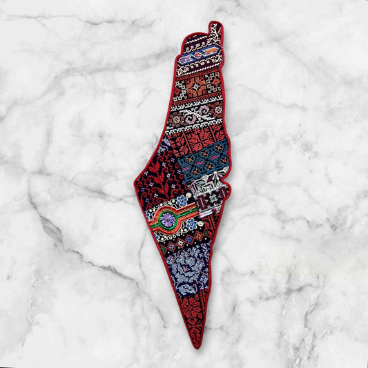 Embroidered Palestine Map Wall Decorations