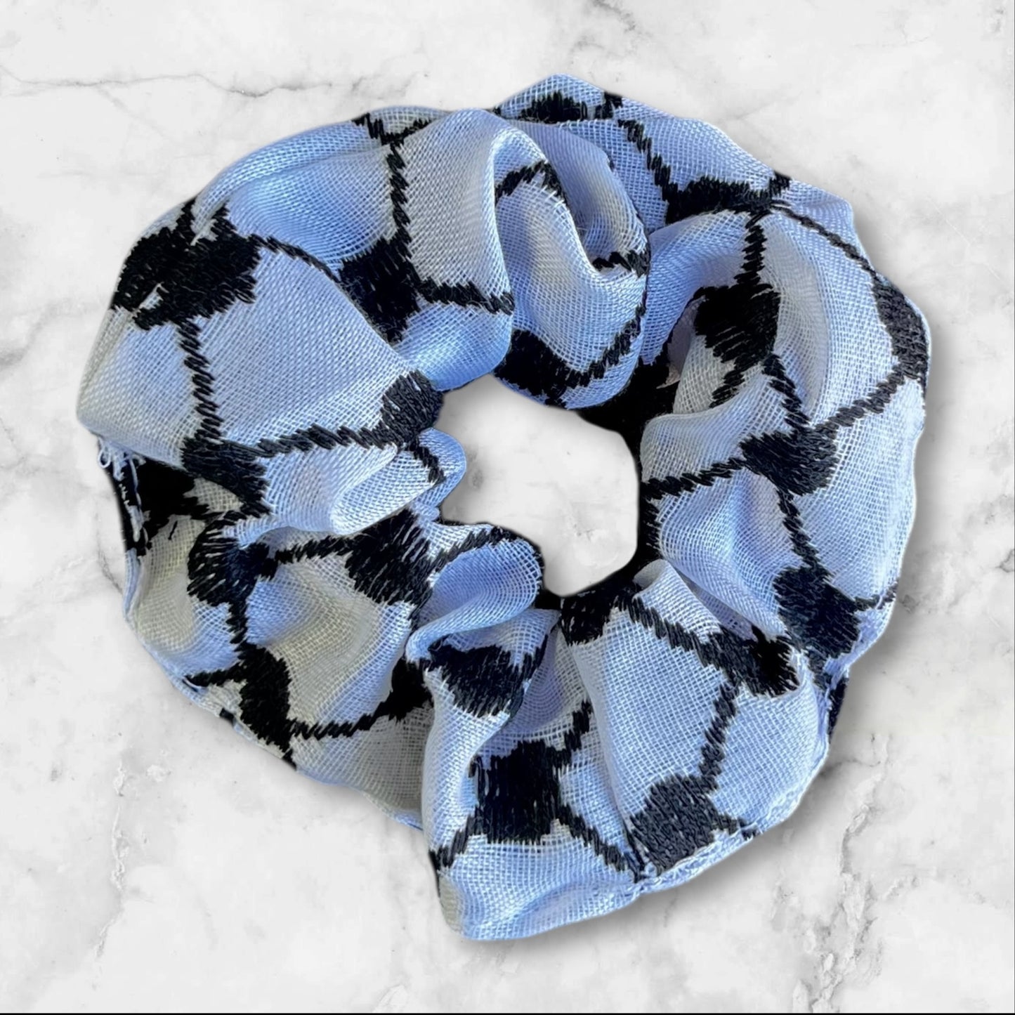 Tatreez Scrunchie Hair Ties – Palestinian Embroidered Designs