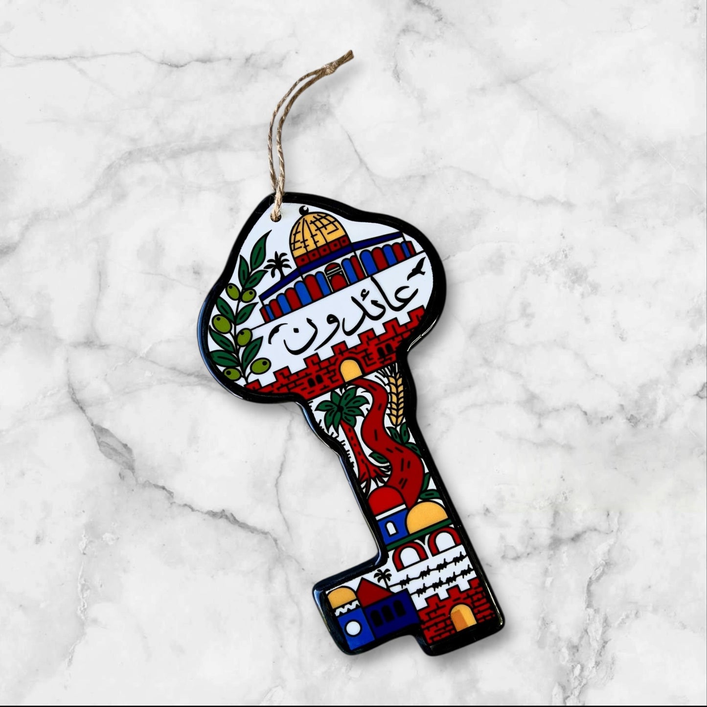 Handmade Palestinian Ceramic Keys of Return