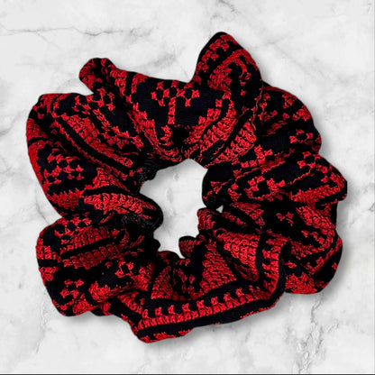 Tatreez Scrunchie Hair Ties – Palestinian Embroidered Designs