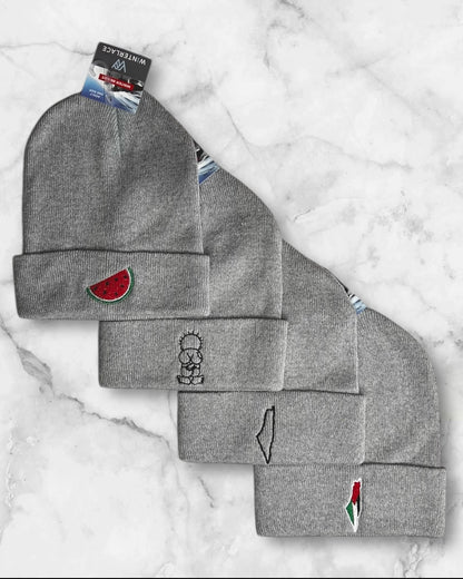 Palestine Embroidered Beanies