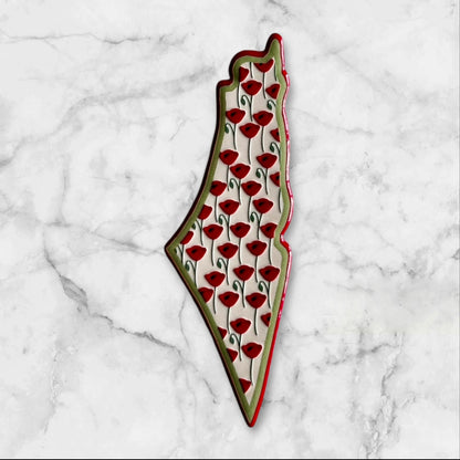 Palestinian Map Magnets - Traditional & Cultural Motifs