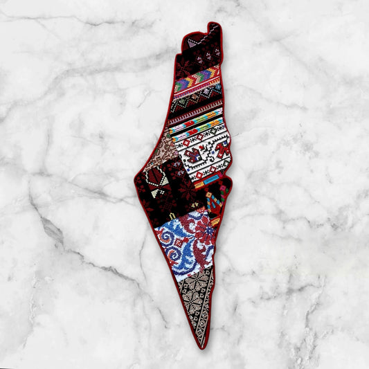 Embroidered Palestine Map Wall Decorations