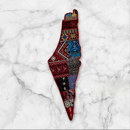Embroidered Palestine Map Wall Decorations