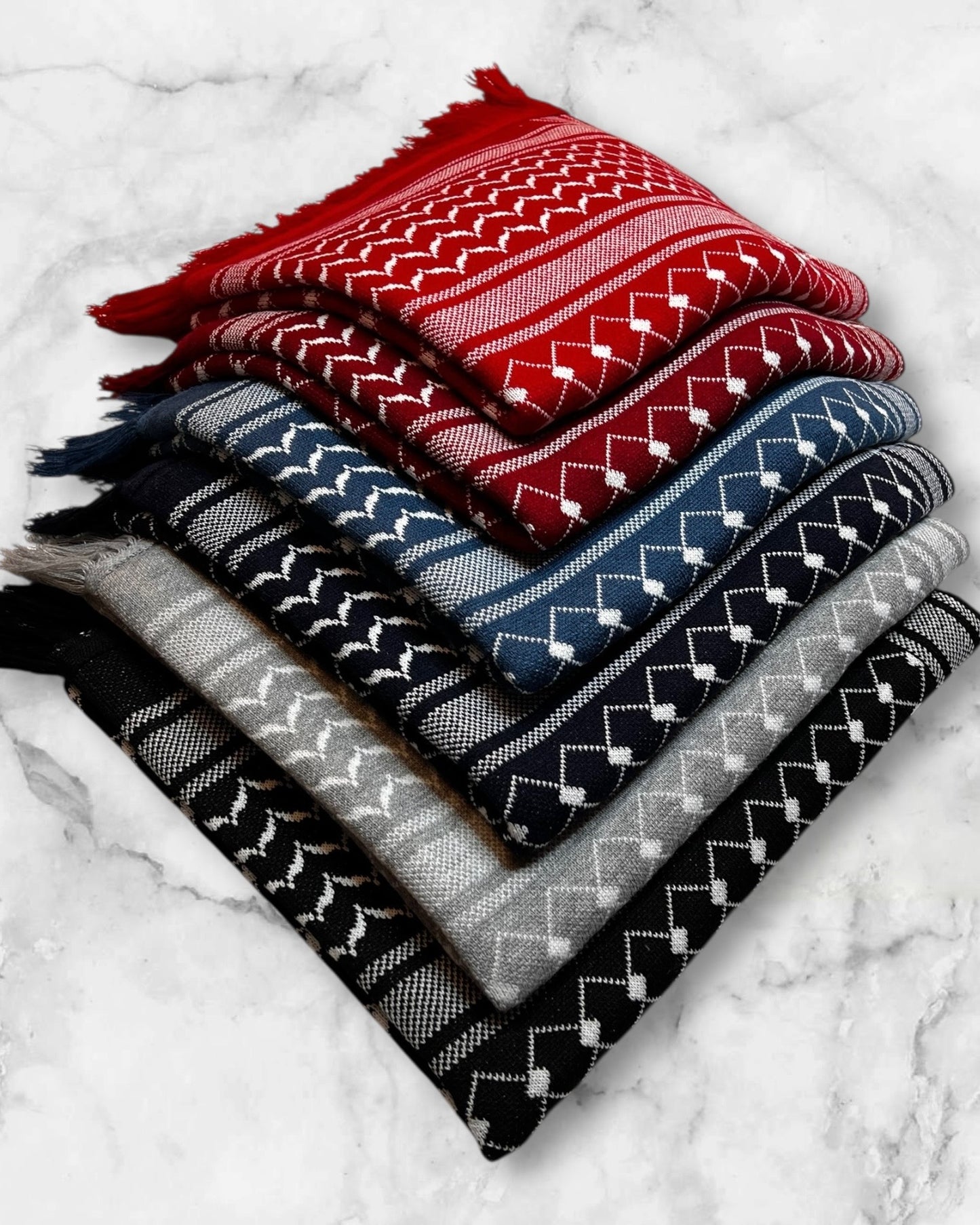 Colorful Wool keffiyehs