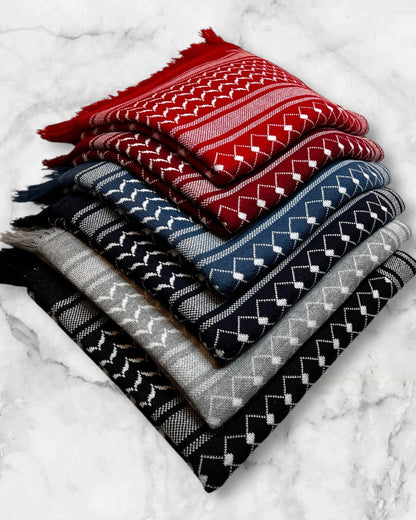 Colorful Wool keffiyehs
