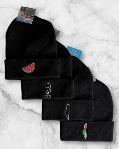Palestine Embroidered Beanies