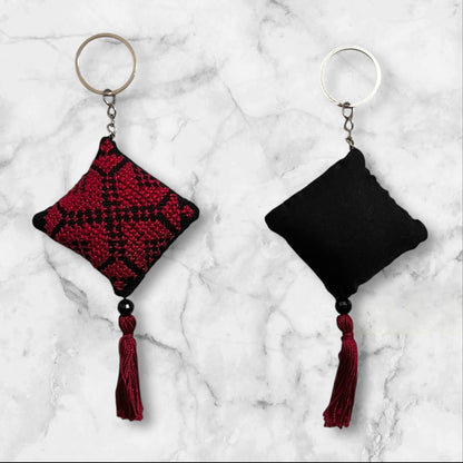 Handmade Embroidered (tatreez) Keychain Decorations