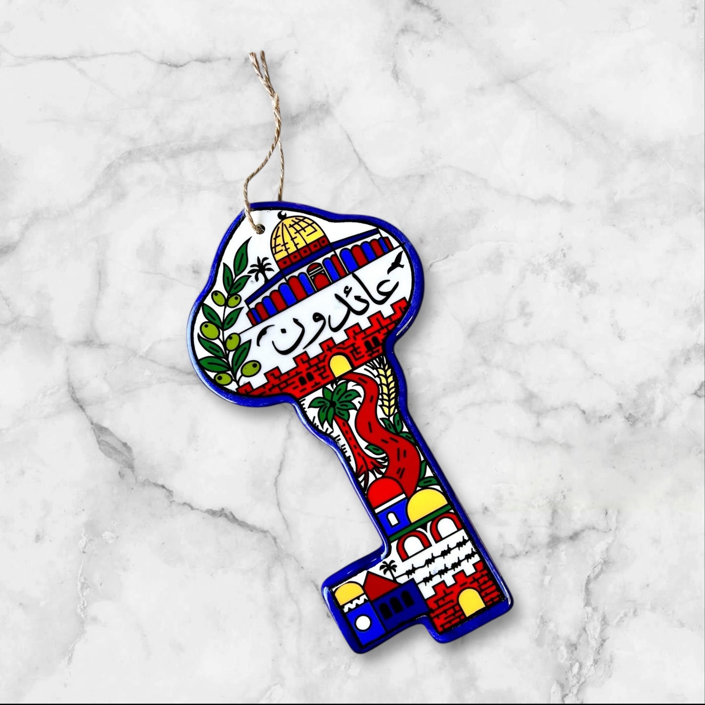 Handmade Palestinian Ceramic Keys of Return