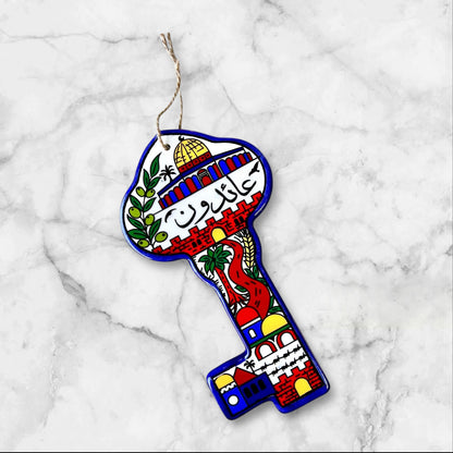 Handmade Palestinian Ceramic Keys of Return