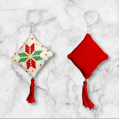 Handmade Embroidered (tatreez) Keychain Decorations