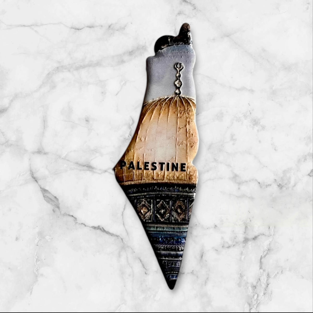 Palestinian Map Magnets - Traditional & Cultural Motifs