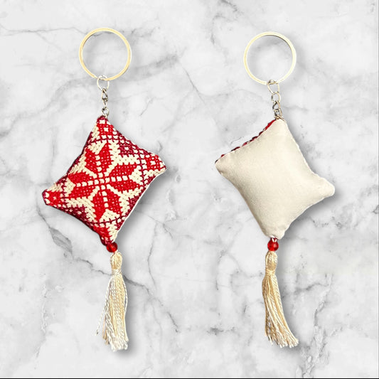 Handmade Embroidered (tatreez) Keychain Decorations