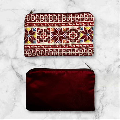 Handmade Palestinian Embroidered (tatreez) Clutch Bags