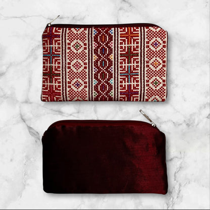Handmade Palestinian Embroidered (tatreez) Clutch Bags