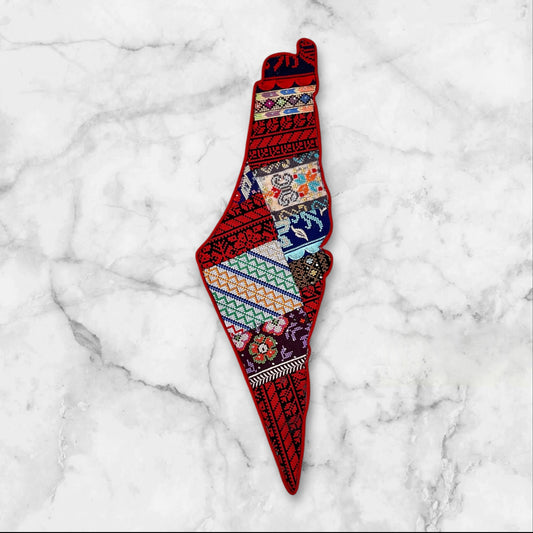Embroidered Palestine Map Wall Decorations