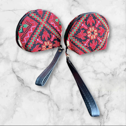 Authentic Palestinian Embroidered (tatreez) Coin Pouches