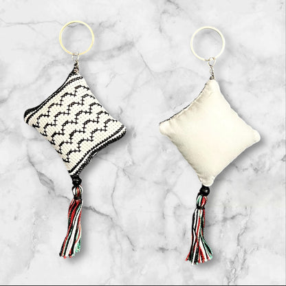 Handmade Embroidered (tatreez) Keychain Decorations