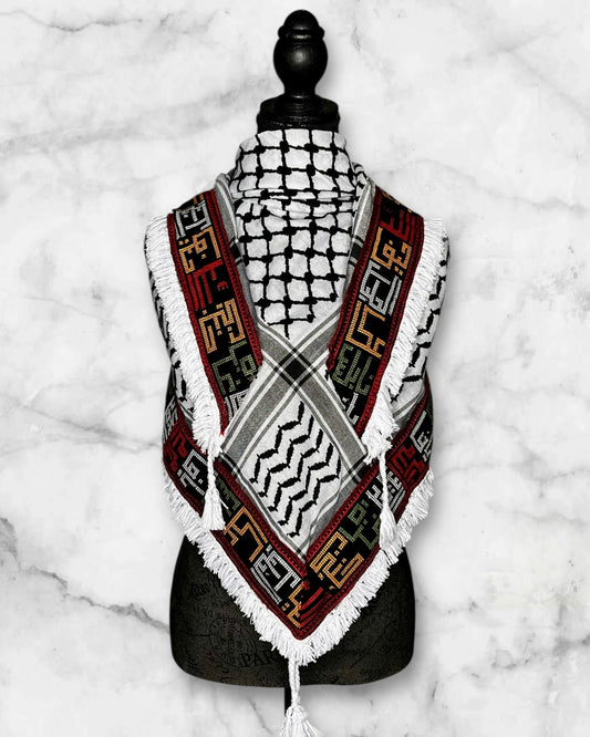 Unique Embroidered (Tatreez) Keffiyehs