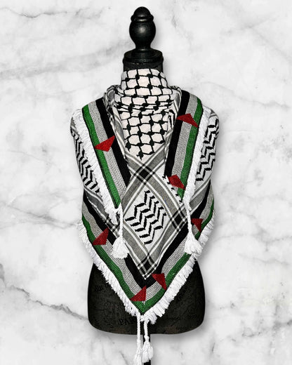 Unique Embroidered (Tatreez) Keffiyehs