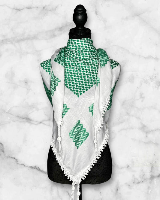 Classic Authentic keffiyehs and unique colored keffiyehs