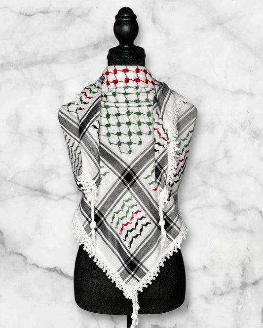 Classic Authentic keffiyehs and unique colored keffiyehs