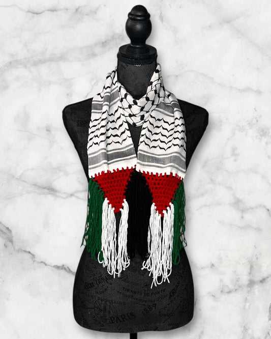 Unique keffiyeh short scarf