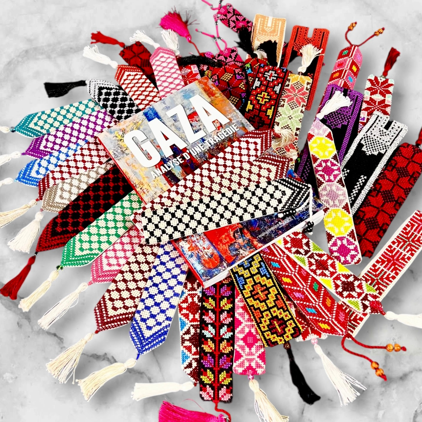 Handmade Embroidered (tatreez) Bookmarks