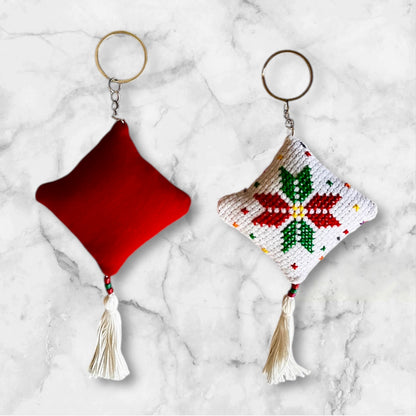 Handmade Embroidered (tatreez) Keychain Decorations