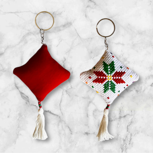 Handmade Embroidered (tatreez) Keychain Decorations