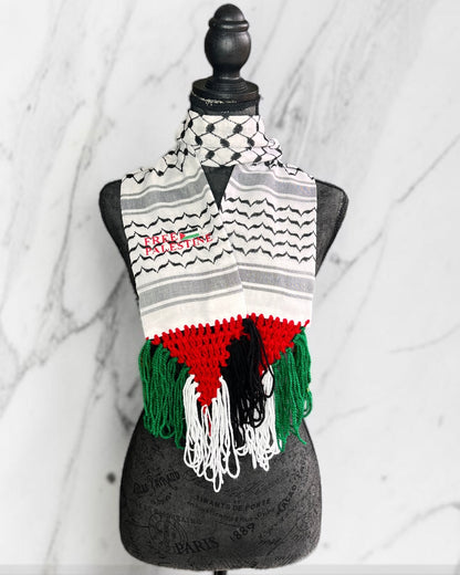 Unique keffiyeh short scarf