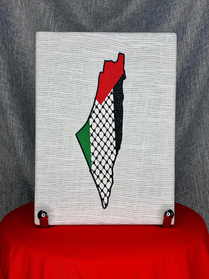 Palestinian Embroidered Fabric Artwork