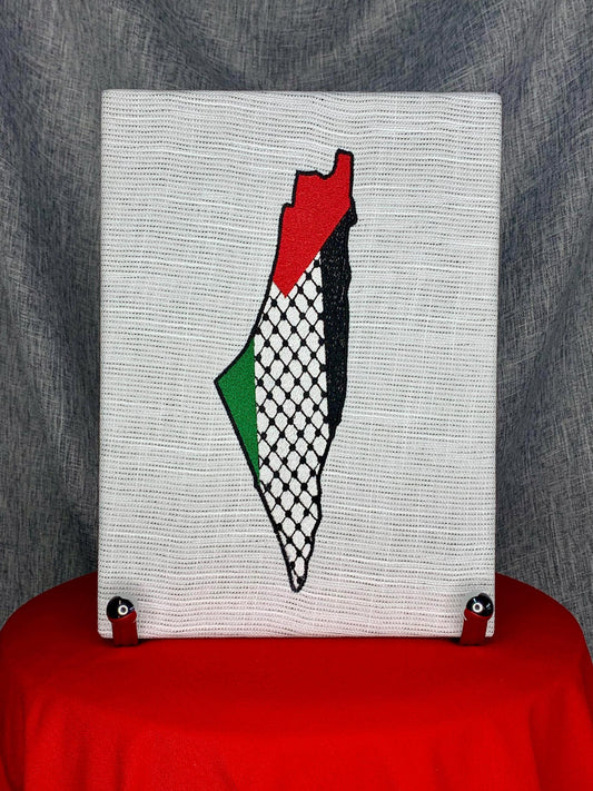 Palestinian Embroidered Fabric Artwork
